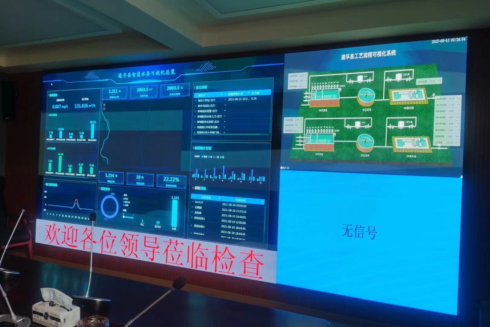 8月21日，深龍軟件協作道孚縣智慧水務系統正式上線